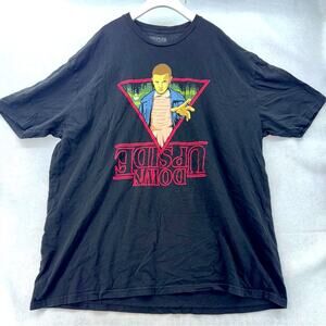 Stranger Things Upside Down Eleven Netflix Men’s Black T-shirt size 3XL Lootwear